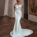 Women's Clothing White Long Sleeved Wedding Dress Slim Fitting Mermaid Style New Design Sexy Beauty Birthday Gown High End Pre-sale | Ships In 15 Days_ecoleips.com