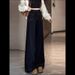 New Autumn Black Plus-size Stretchy Flared Jeans For Women With A Pear-shaped Figure, Loose Fit, High-waisted, Slimming_ecoleips.com
