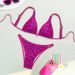 Women's High-End Bikini European American Style Printed Swimwear Sexy Beachwear_ecoleips.com