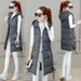Women's Clothing Cotton Vest Women's Medium Length Autumn And Winter New Korean Style Fashion Hooded Slim Fit Large Size Cotton Vest_ecoleips.com
