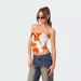 Women's Clothing new street fashion positioning printing sexy navel baring chest wrap _ecoleips.com