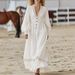 2026 European And American French-style Early Spring New Long-sleeved Women's Shirt, Autumn Elegant White Dress_ecoleips.com