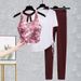Women's Clothing Yoga Suit Quick Drying Tight Fitness Suit With Chest Pad Casual Sports Sexy Leopard Print Yoga Suit_ecoleips.com