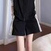 Zip-Up Tracksuit Set For Women - Chic Stand Collar Jacket & Shorts Two-Piece Outfit Coordinated Set_ecoleips.com
