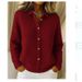 Women's Button Down Knitted Cardigan Coat Solid Color Casual Fashion Sweater Autumn Winter New_ecoleips.com