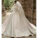 French Style Satin Light Wedding Dress Strapless Main Dress High Quality Train New Style 2026 Factory Direct Sales_ecoleips.com
