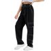 2021 New European And American Style Solid Color Women's Jeans With Draped Loose Fit Slimming High Waist Straight Casual_ecoleips.com