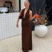 Women's 2025 Autumn New Fashion Sexy Strapless Halter Backless Slim Dress Wholesale_ecoleips.com