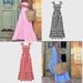Women's Summer Striped Maxi Dress Elegant Loose Fit A-Line Sleeveless Casual Dress for Women Pink Red Black Sky Blue_ecoleips.com