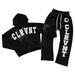 Unisex Loose Fit Digital Print Hoodie Hip Hop Sweatpants/Sweatshirt American Trendy Street Style Dark Theme_ecoleips.com