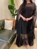 Women's Clothing Sexy Inner Cape Mesh Swing Ball Evening Dress_ecoleips.com
