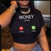 New Cross Border Belly Button T Shirt With Print Short Sleeves_ecoleips.com