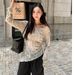 2026 Autumn Hot Item Feeling Oblique Shoulder Blending Retro Design Feeling Irregular Hem Temperament Mesh Small Shirt Top For Women_ecoleips.com