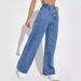 Women's Clothing Jeans High Waist Slim Straight Denim Trousers_ecoleips.com