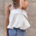 Aria Basics Aria Basics French-style Satin Sexy Strapless Backless Tie-up Camisole 2025 European And American Spring-summer Fashion New_ecoleips.com