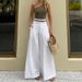 Women's Clothing Spring And Summer New Ladies Fashion Temperament Solid Color Pleated Casual Wide Leg Pants_ecoleips.com