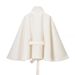 Women's Fashionable Elegant Woolen Jacket Coat With Metal Buckle Belt Cape Autumn Winter_ecoleips.com