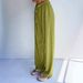 Women's High-Waisted Wide-Leg Trousers Retro American Loose Fit Floor-Length Pants with Irregular Pleats_ecoleips.com