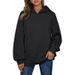 Women's Autumn/Winter Oversized Textured Hoodie Sportswear With Pockets Y2k Sweatshirt_ecoleips.com