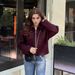 Women's Woolen Jacket Large Pocket Multi-colored Zipper Casual Lapel Versatile Loose Coat_ecoleips.com