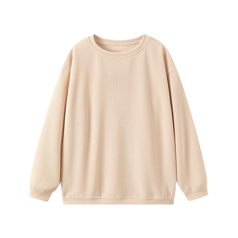 Autumn/Winter Casual Hoodie With Loose Round Neck And Long Sleeves For Women_ecoleips.com