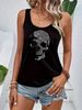 Women's Fashion Tank Top With Print And Round Neckline Perfect For A Cool Spring And Summe_ecoleips.com