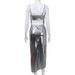 Women's Clothing Hot Sale Sexy Backless Swaying Collar Suspender Skirt Hot Stamping Slit Pure Desire Hot Girl Dress Long_ecoleips.com