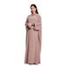 New Muslim Hooded Headscarf Long Skirt Rope Fashionable And Elegant Dress Robe_ecoleips.com