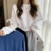 Real Shot Of Women's Short Sweatshirt Autumn, European American Korean Style, Loose Thin, High-waisted, Cropped,_ecoleips.com