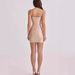 Spaghetti Strap Bandage Dress Slim Fit Short Party Sexy Square Neck Vacation Style Women's Clothing/Dress_ecoleips.com