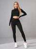 ng2510292 Ng2510292 Ng2510292 Popular European And American Eamle Yoga Outfit For Women, Long-leeved Top, High-waited Butt-lifting Port_ecoleips.com