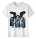 Women's T-Shirts T-shirt Muscle Freaks Smoking Nuns Religious Style Angels_ecoleips.com
