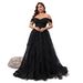 plus Size European American Elegant Off-Shoulder Dress for Cocktail Parties Banquets Luxury Bridesmaid Gown Graduation Dress Cake Skirt Women's Party Wear_ecoleips.com