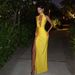 Women’s Clothing Ins Style Summer New Sexy V Neck Halter Neck Backless Long Skirt Solid Color Slit Dress_ecoleips.com