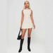 Summer High-end Lace-up Dress Neck Texture Backless Slim-fitting Sexy Skirt Children_ecoleips.com