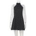 Women's Sleeveless Retro Polka Dot Halter Neck Dress European American Style Summer Sexy Backless Waist Cinching Thin Material_ecoleips.com