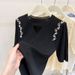 Women's Clothing Hollow Knit Sweater Women's Short Sleeves Summer New French Sweet And Spicy Style Design Ice Silk Slim Tops Women's Trend_ecoleips.com