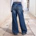 Women's Clothing Mid waist Wide leg Pleated Loose Jeans Women's Street Retro Straight Pants _ecoleips.com