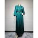 Muslim Fashion Solid Color Abaya Two Piece Set Turkey Dress_ecoleips.com
