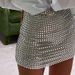 Women's Clothing Solid Color Slim Mesh Sequin Hip Covering Fashion Skirt_ecoleips.com