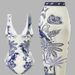 Women's Retro One Piece Swimsuit European American Style New 2026 Hot Selling Item KПльHИK Set Foreign Trade Swimwear_ecoleips.com