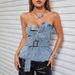 Women's Clothing INS Sexy Backless Hot Girl Tube Top Cow_ecoleips.com