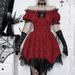 YL23500 Women's Elegant Fashion Slim Fit off Shoulder Dress Dark Style European American Summer New Clothing_ecoleips.com
