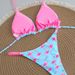European And American Style Sexy Flamingo Print Bikini Two Piece Swimsuit Women's Cross Border Swimwear Premium Ins Style_ecoleips.com