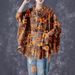Floral Print Mandarin Collar Batwing Sleeve Blouse – Oversized Summer Top For Women_ecoleips.com