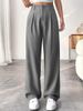K Commuting With A Slimming Effect, High Waist Wide Leg Pants, Versatile Casual Suit Pants, Long Pants_ecoleips.com
