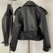 Women's Leather Jacket - Trendy Biker Style Coat With Zipper & Pockets, Loose Fit, Black & Burgundy, XS/S/M/L_ecoleips.com