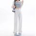 2025 Summer Trend Light Color Straight Jeans For Women Loose Fit Tall Extended Wide Leg Floor-Length Pants_ecoleips.com