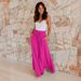 Hot Sale Elegant Commuter Style Loose Tie Wide-Leg Summer Women Draped Casual Pants_ecoleips.com