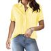 Women's Clothing New Printed Striped Cardigan Tops Casual Fashion Short Sleeved Shirts For Women_ecoleips.com
